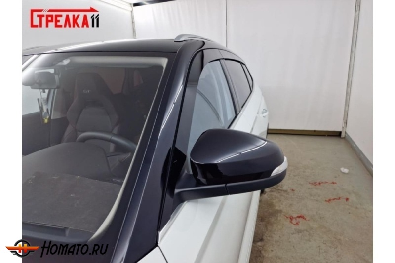 Дефлекторы Skoda Kamiq | премиум, плоские, 2D