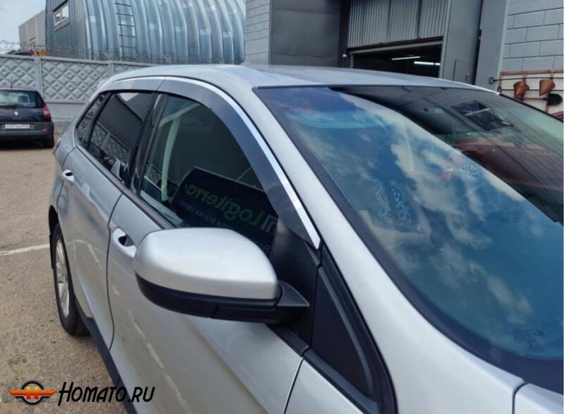 Дефлекторы Ford Edge 2 2015-2020 | премиум, плоские, 2D