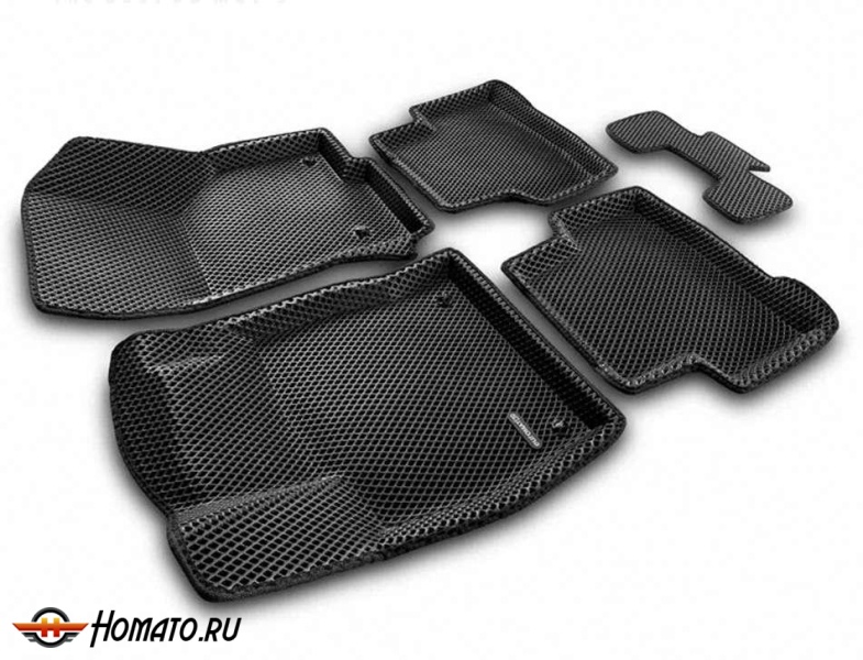 3D EVA коврики Jetta VS5 2023+ | с бортами, Euromat 3D
