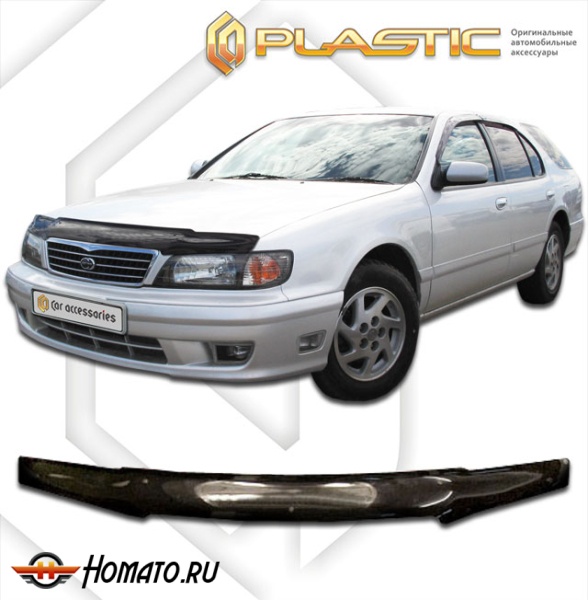 Дефлектор капота Nissan Maxima 1994-1998 (A32, HA32, PA32) | черный