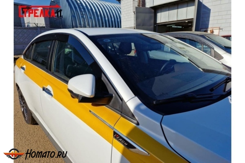 Дефлекторы Dongfeng Shine Max 2023+ | премиум, плоские, 2D