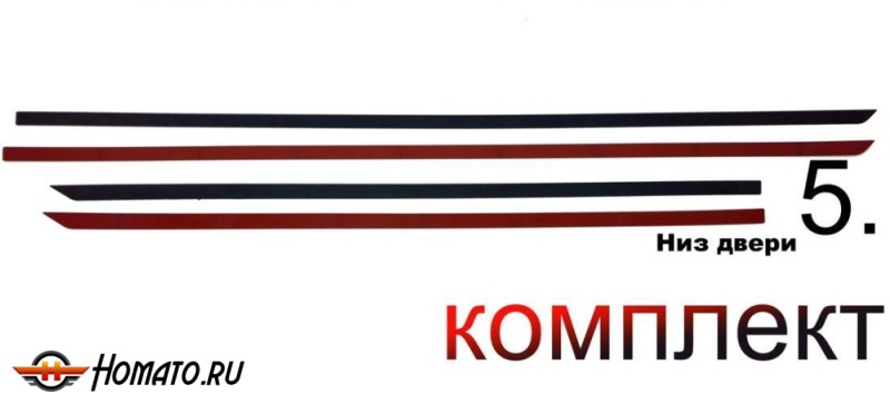 Накладки на низ дверей для Changan Uni-K | 4 штуки, декор