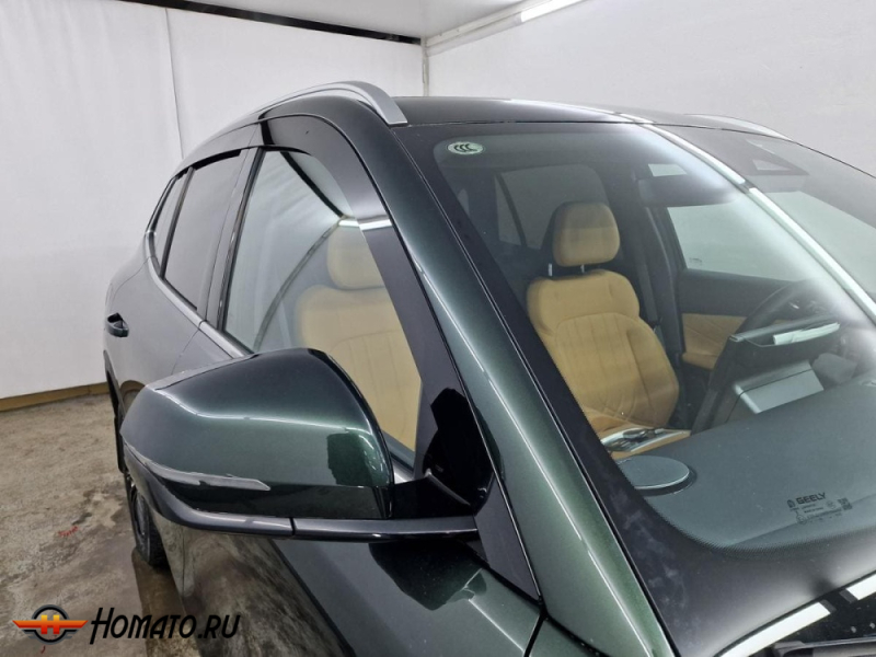 Дефлекторы Geely EX5 EM-i 2026+ | из 6 частей, премиум, плоские, 2D