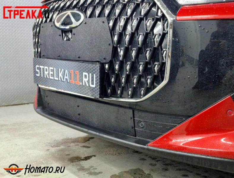 Зимняя защита радиатора Chery Tiggo 7L 2025+ | на стяжках