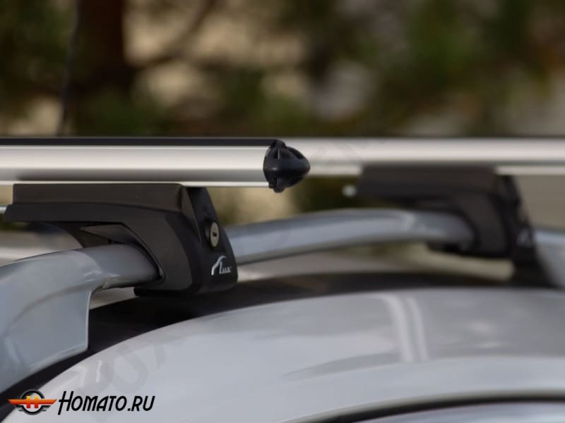 Багажник на крышу для Renault Kangoo 2 2009+ | на рейлинги | LUX Классик и LUX Элегант