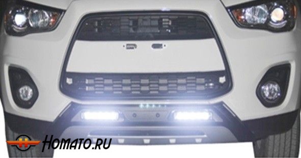 Накладка на передний бампер с LED подсветкой для MITSUBISHI ASX "13-