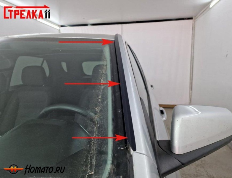 Премиум водостоки дефлекторы лобового стекла Chevrolet Equinox 3 2016+/2021+