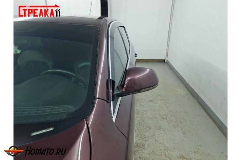 Дефлекторы Skoda Superb 2009-2015 лифтбек | премиум, плоские, 2D