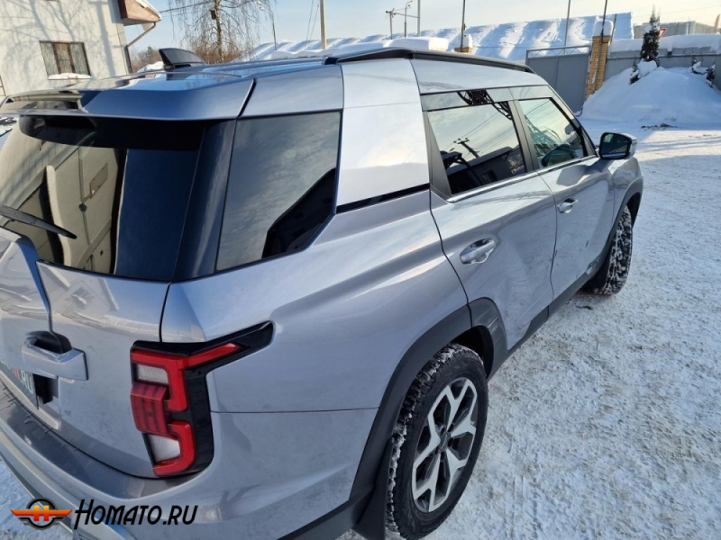 Накладки на задние стойки для KGM Torres | 2 штуки, декор