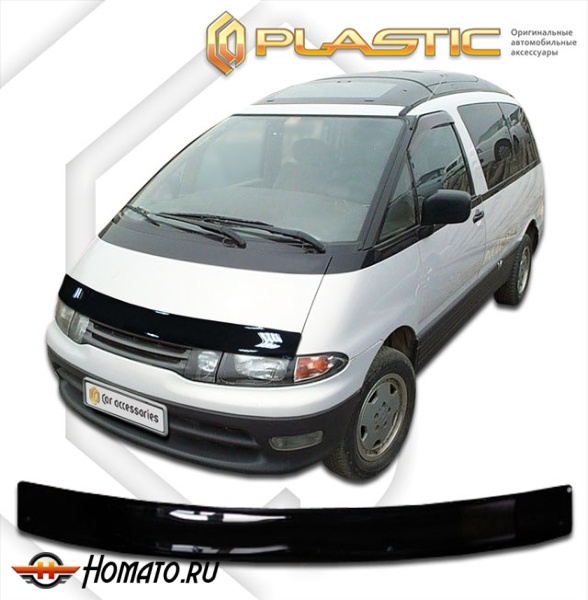 Дефлектор капота Toyota Estima Lucida 1992 (TCR20G) | черный