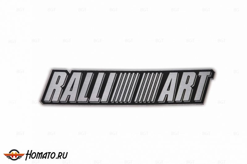 Шильд "Ralliart" Для Mitsubishi, Самоклеящийся. Цвет: Черный. 1 шт.