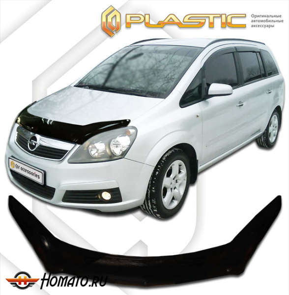 Дефлектор капота Opel Zafira B 2006-2011 | exclusive, черный
