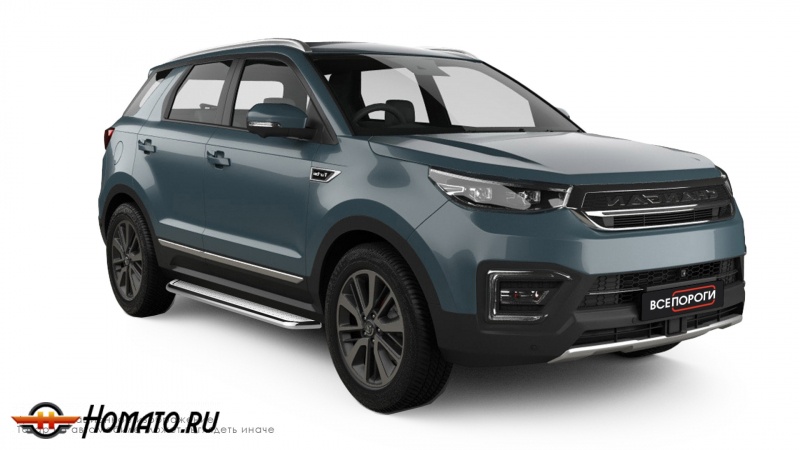 Пороги подножки Changan CS55 | алюминиевые или нержавеющие