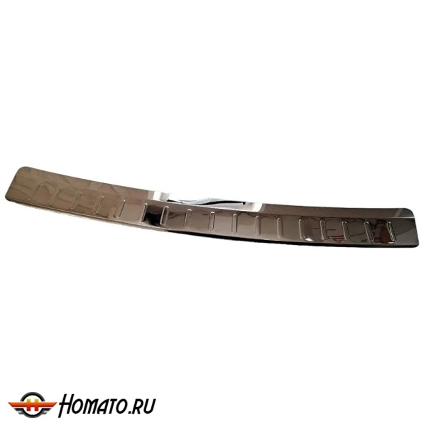 Накладка на задний бампер для Volkswagen Taos 2021+ | зеркальная нержавейка