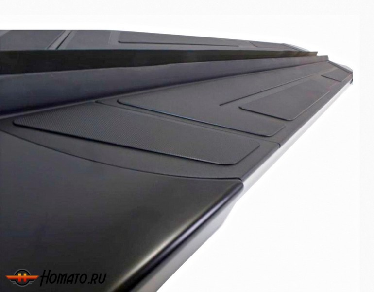 Подножки с кронштейнами на Toyota Highlander 2008-2013 | черные, серия Regal-73