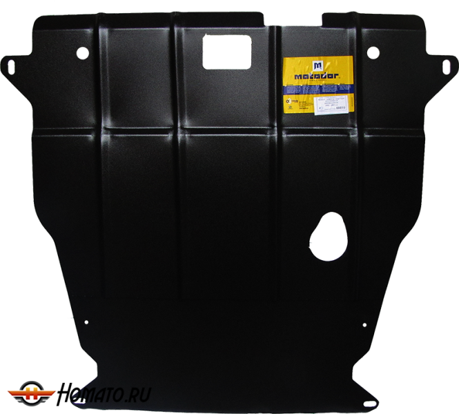 Защита картера Honda Civic 7 2001-2005 | двигатель + КПП, 2 мм, сталь | MOTODOR | 00810