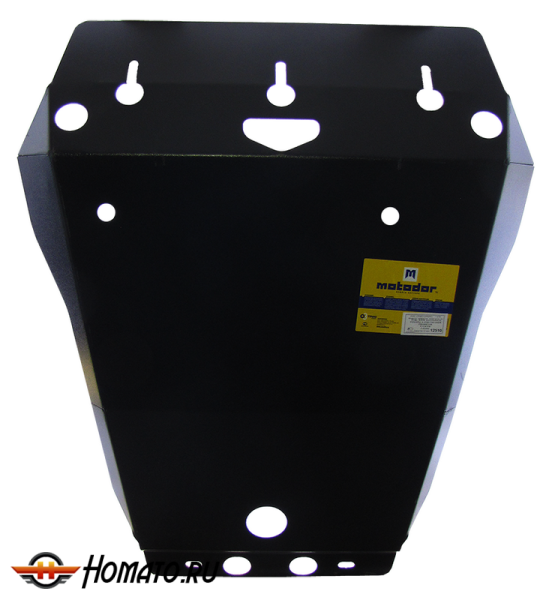 Защита картера Toyota Land Cruiser Prado 150 2009-2014 | двигатель + передний дифференциал + КПП, 3 мм, сталь | MOTODOR | 12510