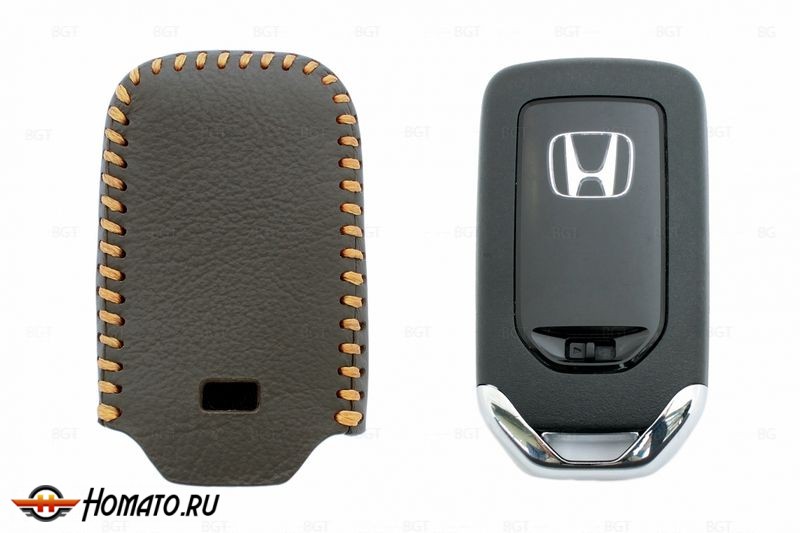 Чехол для ключа Honda «Брелок» "String", Цвет кожи: Черный вар.2