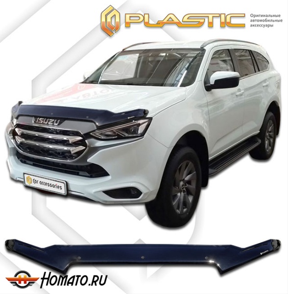 Дефлектор капота Isuzu MU-X 2021- | exclusive, черный