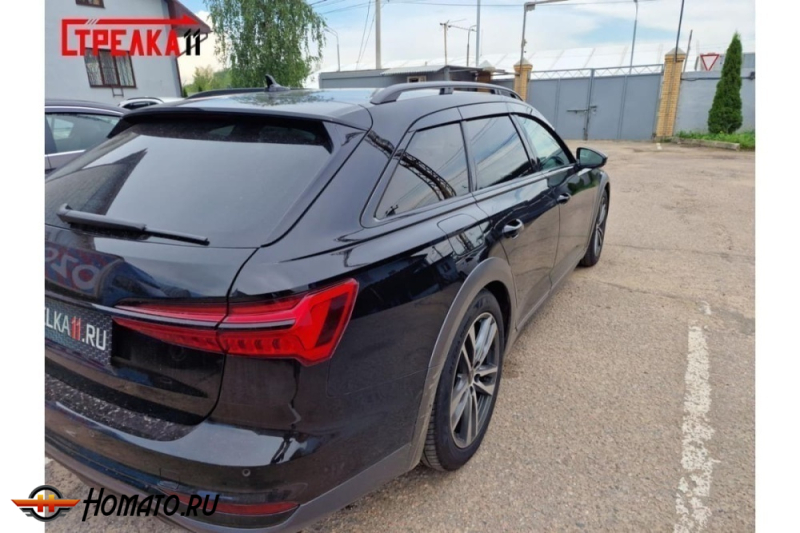 Дефлекторы Audi A6 (C8) 2018-2024 универсал | из 6 частей, премиум, плоские, 2D