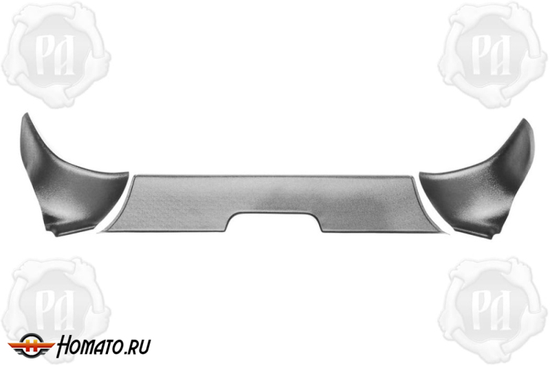 Накладка на ковролин из 3 частей под задний ряд для Haval Jolion 2021+/2024+ | полный привод