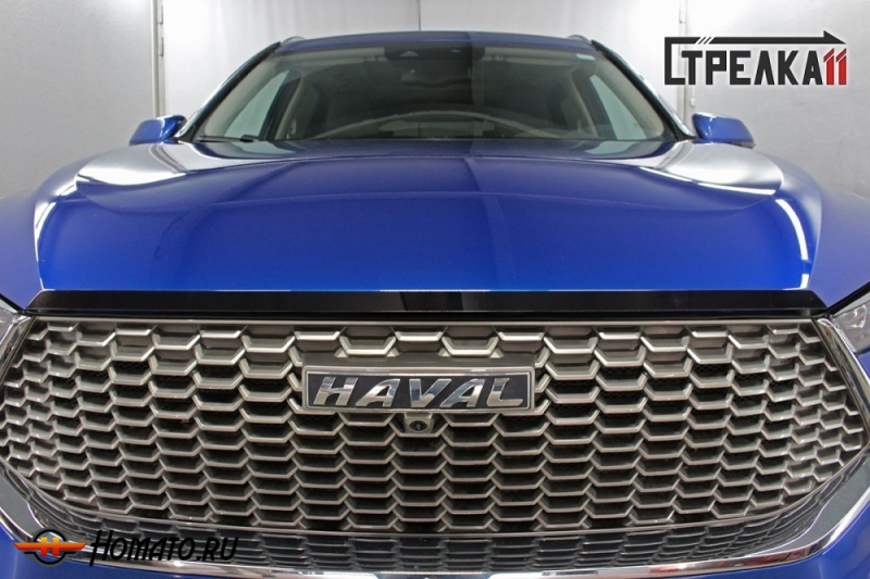 Накладка на капот для Хавал Ф7Х 2019-2024 | 1 штука, декор
