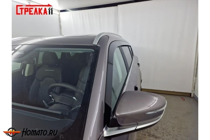 Дефлекторы Jetour X70 Plus | премиум, плоские, 2D