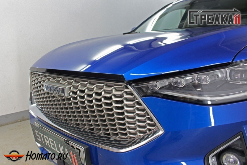 Накладка на капот для Хавал Ф7 2019-2024 | 1 штука, декор