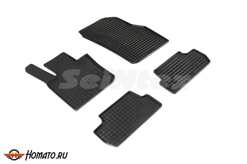 Коврики для Mini 3dr F56 2013- | СЕТКА, резиновые, с бортами, Seintex