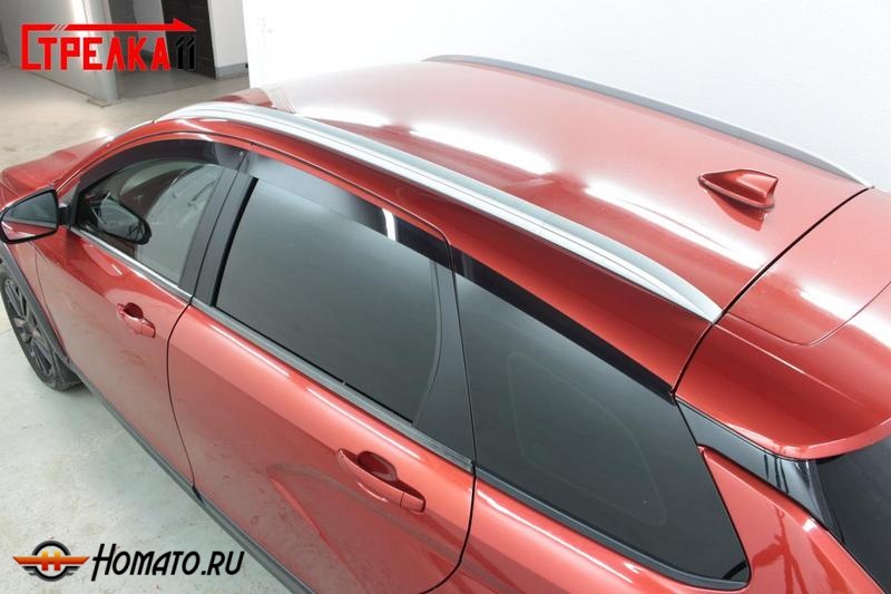 Дефлекторы Lada Vesta 2015- | премиум, плоские, 2D