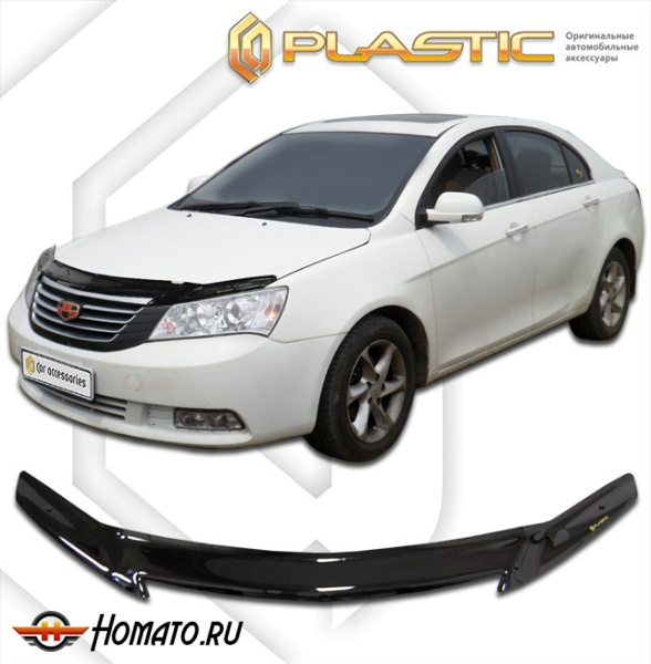 Дефлектор капота Geely Emgrand EC7 седан 2009-2017 (FE-1) | черный