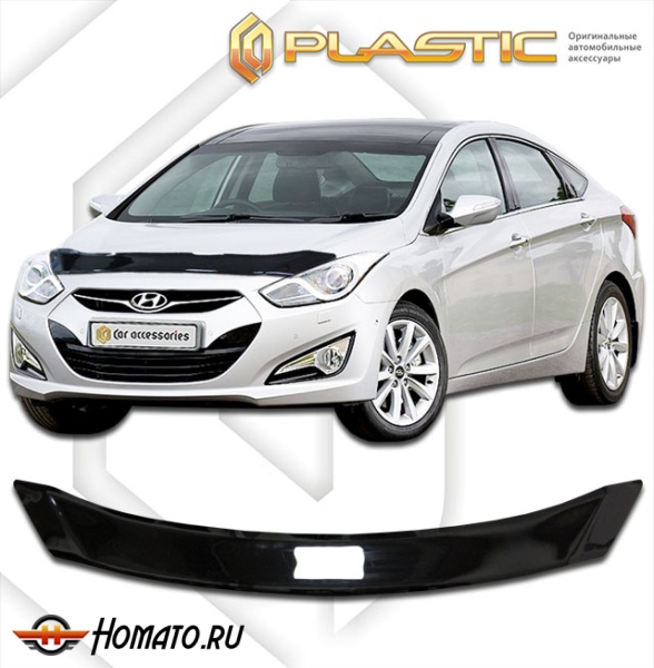 Дефлектор капота Hyundai i40 седан 2011- | черный