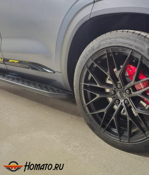 Пороги OEM для Geely Monjaro 2023+ | черные