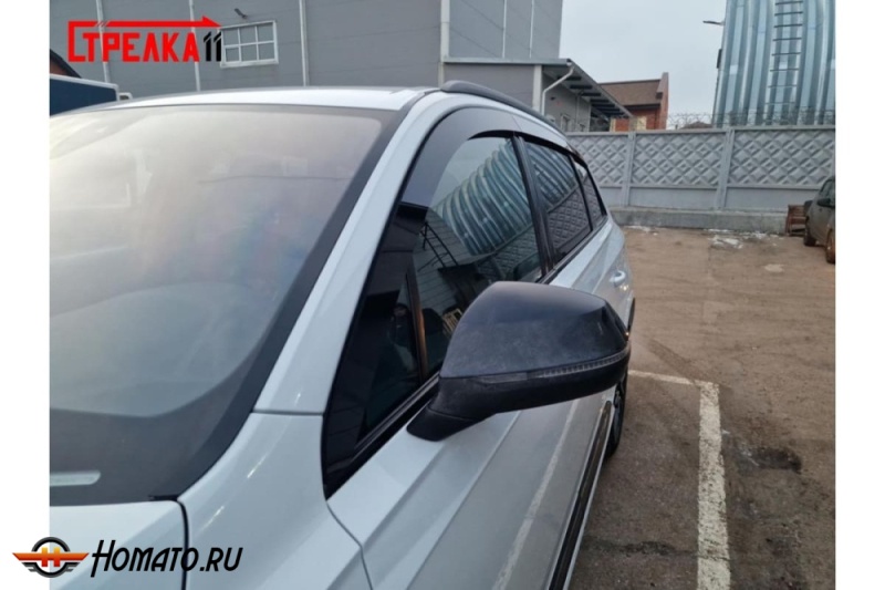 Дефлекторы Audi Q7 (4M) 2015+/2024+ | премиум, плоские, 2D
