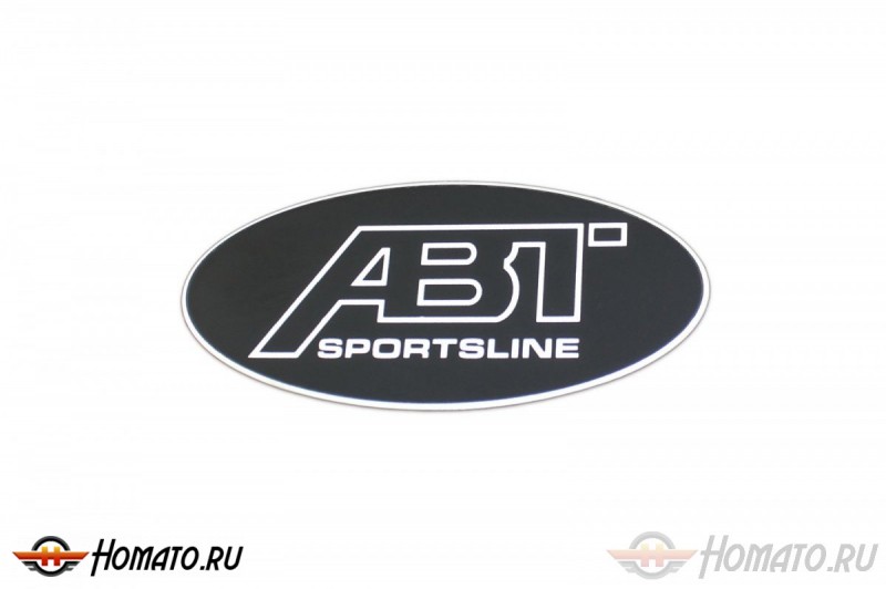 Шильд "ABT SportsLine" для Audi, Seat, Skoda и Volkswagen, Цвет: Черный, 2 шт. (80mm*38mm)