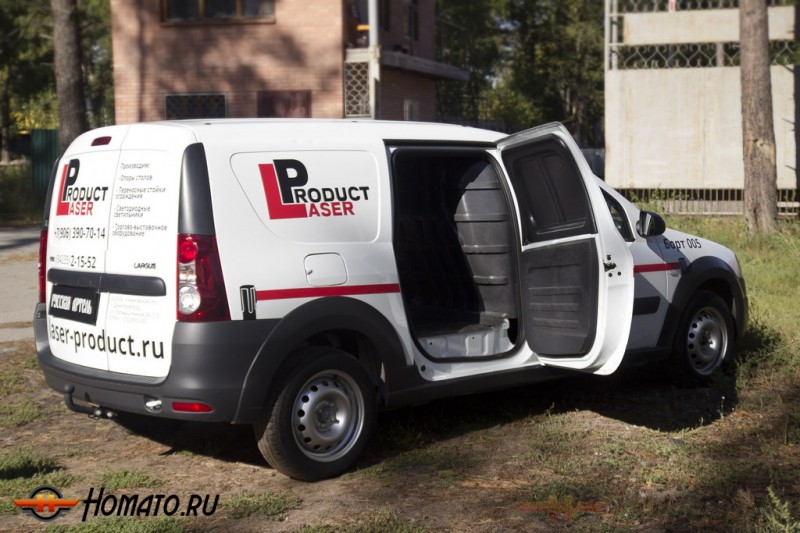Внутренняя обшивка боковых дверей грузового отсека со скотчем 3М для Lada Largus фургон 2012+ | шагрень