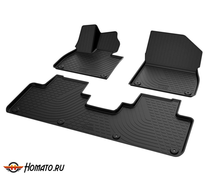 Коврики Лисян Л6 2024+ | полиуретановые, черные, Norplast