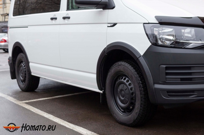 Накладки на колёсные арки для Volkswagen T6 2015+ (Caravelle, Multivan, Transporter) | шагрень