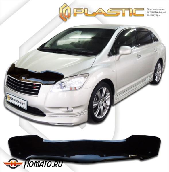 Дефлектор капота Toyota Mark X ZiO 2007-2011 (ANA10) | черный