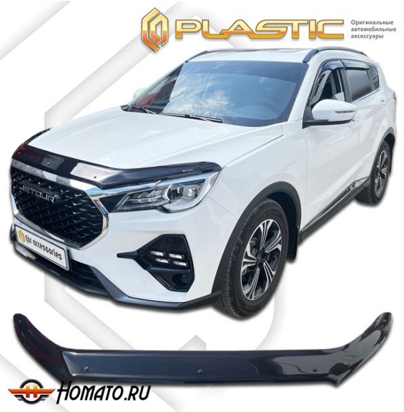 Дефлектор капота Jetour X70 2024- | exclusive, черный