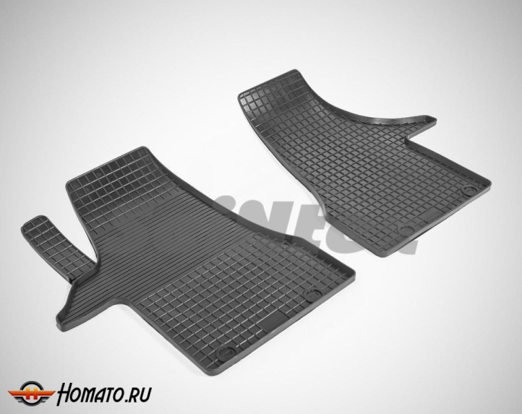 Коврики для VW T6 2015+ | СЕТКА, резиновые, с бортами, Seintex