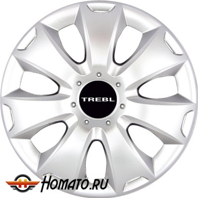 Колпаки на колеса R13,R14,R15,R16 | гибкие, ударопрочные, 4 штуки, TREBL