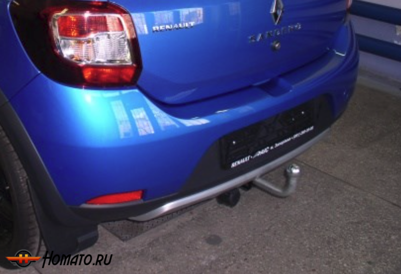 Фаркоп Renault Sandero 2008-2014 | шар A - оцинкованный, нагрузка 50/1000 | MOTODOR | 91706-A