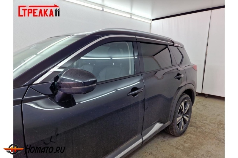 Дефлекторы Nissan X-Trail 4 (T33) 2023+ | премиум, плоские, 2D