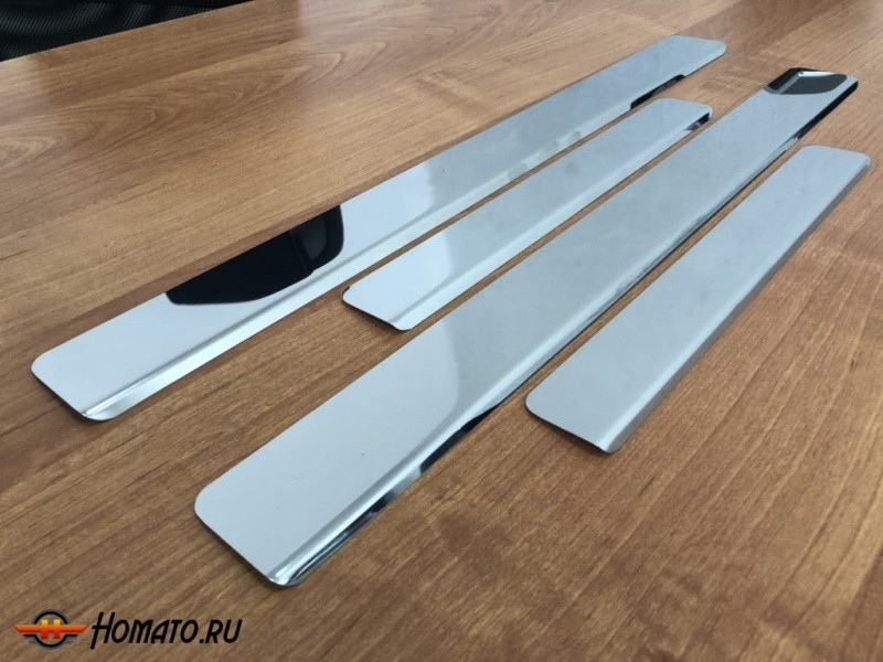 Накладки на пороги Пежо 4008 | нержавейка, INOX
