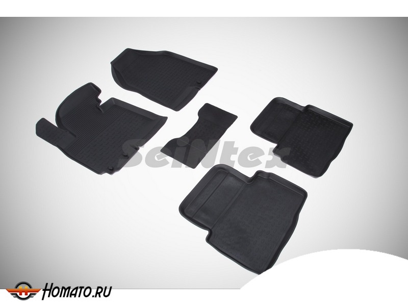 Резиновые коврики Kia Sportage 3 2010-2015 | с высокими бортами | Seintex
