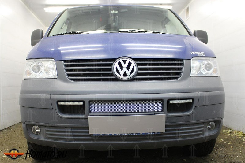 Защита радиатора для Volkswagen Transporter T5 (2003-2009) дорестайл | Стандарт