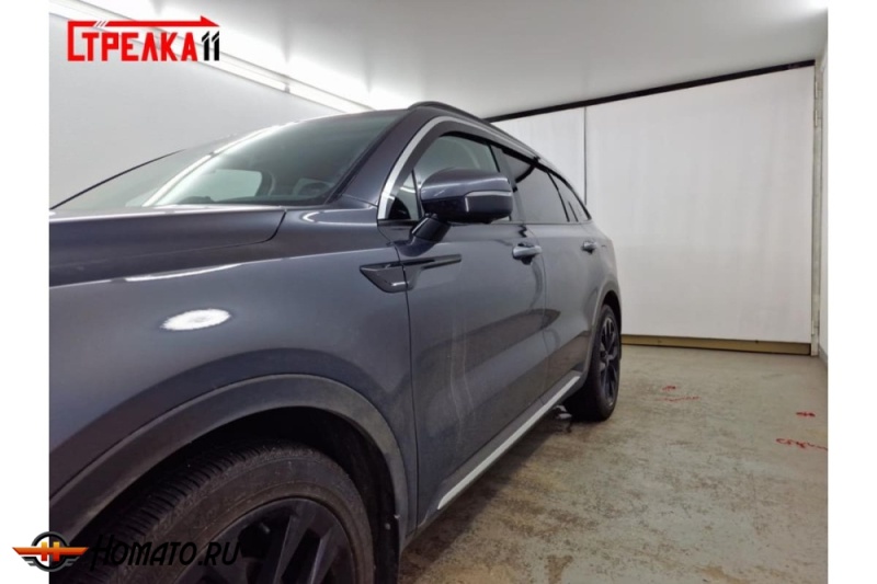 Дефлекторы KIA Sorento 4 2020-/2023- | премиум, плоские, 2D