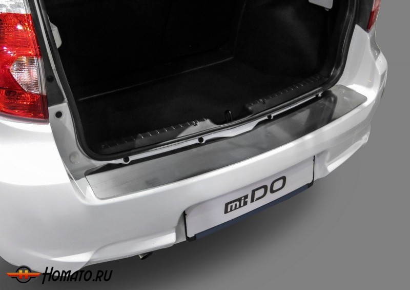 Накладка на задний бампер для Datsun mi-DO 2015+ | нержавейка, Rival
