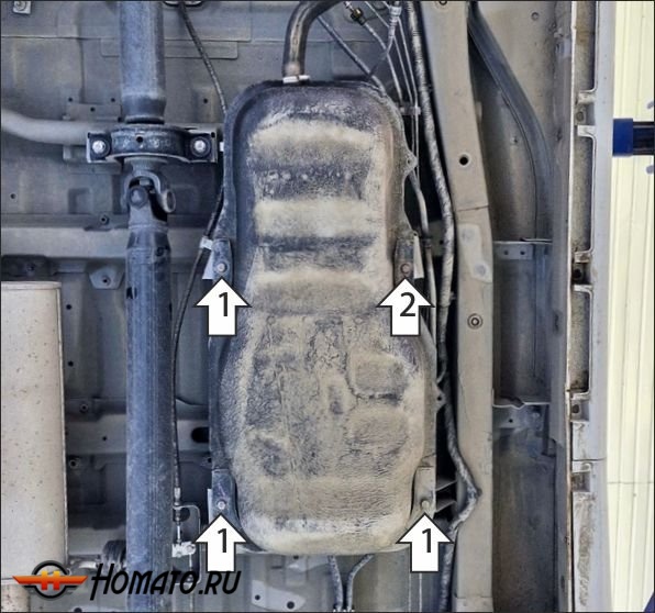 Защита картера СКМ М7 2026+ | топливный бак, 2 мм, сталь | MOTODOR | 72103